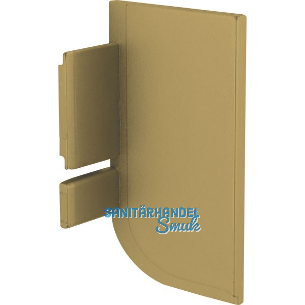Endkappe Aktor L-Profil rechts, Kunststoff gold matt