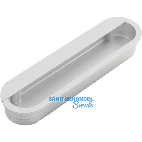 Muschelgriff Dotis Breite 129, Einlass 125 x 30, Zinkdruckguss wei� matt