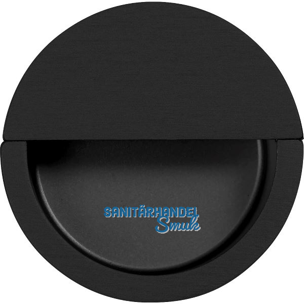 Muschelgriff Dotos � 50 mm, Einlass � 46 mm, Zinkdruckguss schwarz matt