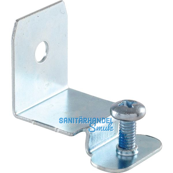 Befestigungswinkel Aktor mit Sicherungsschraube, Aluminium natur