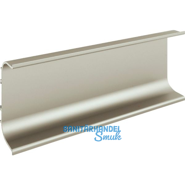 Griffmulde Aktor C-Profil horizontal, L�nge 5000 mm, Aluminium Edelstahl Effekt