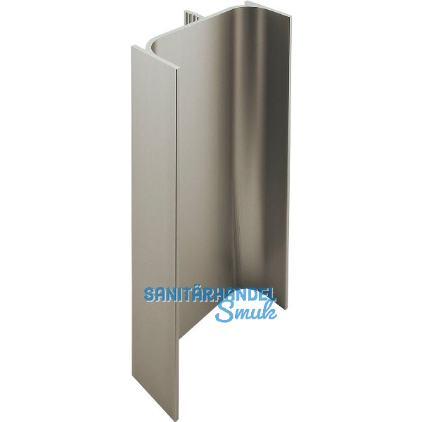 Griffmulde Aktor C-Profil vertikal, L�nge 5000 mm, Aluminium Edelstahl Effekt