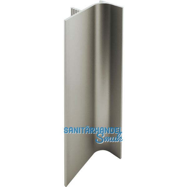 Griffmulde Aktor L-Profil vertikal, L�nge 5000 mm, Aluminium Edelstahl Effekt