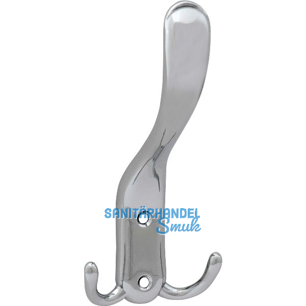 Huthaken Canelli Breite 78 mm, H�he 160 mm, Zinkdruckguss verchromt poliert