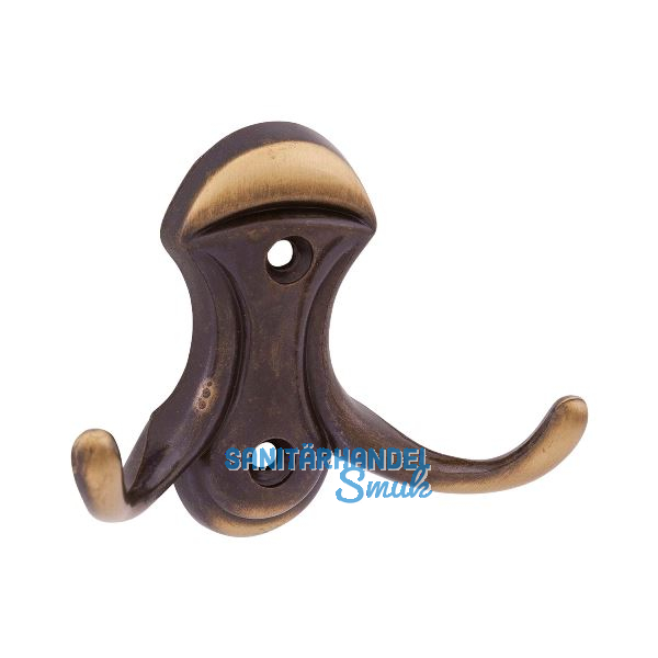 Mantelhaken Valentino Breite 83 mm, H�he 65 mm,Zinkdruckguss patiniert