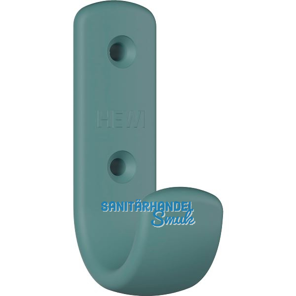 Mantelhaken HEWI 477.90B060 H�he 72 mm, Polyamid aquablau matt