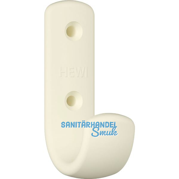Mantelhaken HEWI 477.90B060 H�he 72 mm, Polyamid reinwei� matt