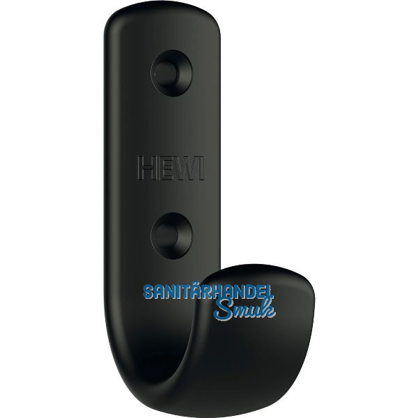 Mantelhaken HEWI 477.90B060 H�he 72 mm, Polyamid tiefschwarz matt