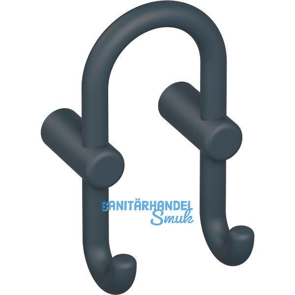 Mantelhaken HEWI 801.90B040 H�he 165 mm, Polyamid anthrazit matt