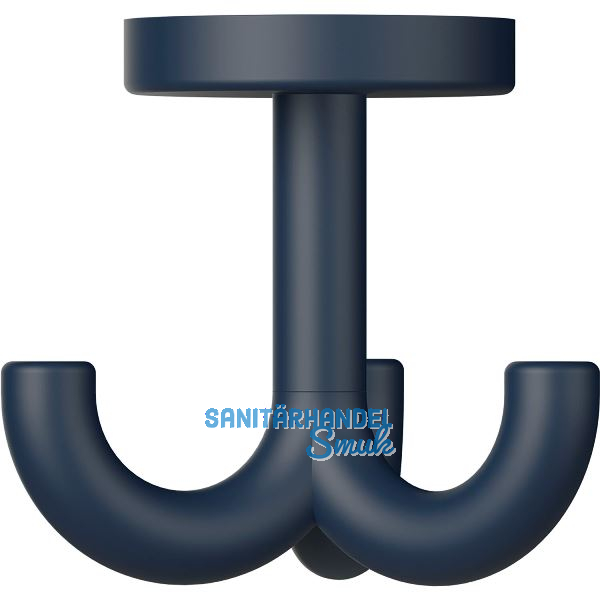Dreifach-Drehhaken HEWI 477.90B050 H�he 70 mm,Polyamid stahlblau matt