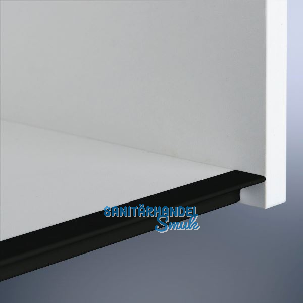 Griffleiste Amros L�nge 2500 mm, abl�ngbar, Aluminium schwarz eloxiert