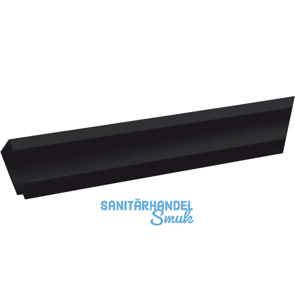 Griffleiste Aithra L�nge 2500 mm, abl�ngbar, Aluminium schwarz eloxiert