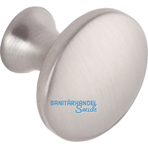 Knopf Brock � 28 mm, Tiefe 25 mm, Zinkdruckguss Edelstahl Effekt