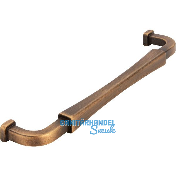 Griff Meret LA 160, Breite 171 mm, Zinkdruckguss messing schwarz geb�rstet