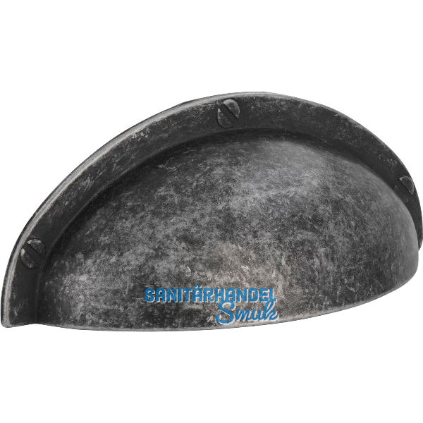 Muschelgriff Junit Breite 85 mm, H�he 31 mm, Zinkdruckguss altzinn antik
