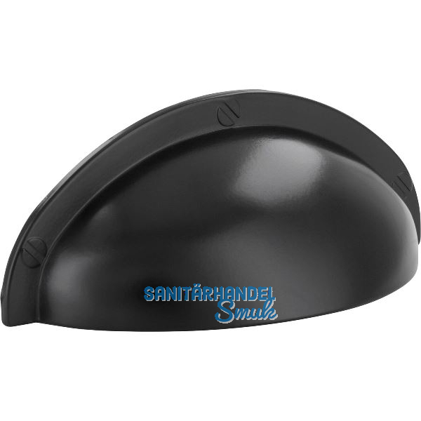 Muschelgriff Junit Breite 85 mm, H�he 31 mm, Zinkdruckguss schwarz matt