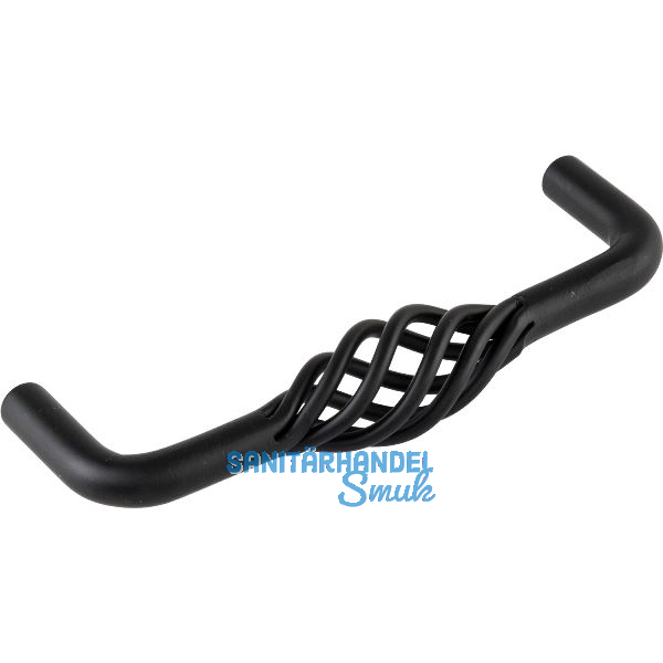 Griff Cage LA 96 mm, Breite 104 mm, Stahl schwarz matt