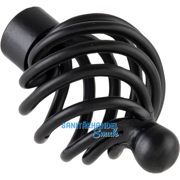 Knopf Cage � 34 mm, Tiefe 50 mm, Stahl schwarz matt