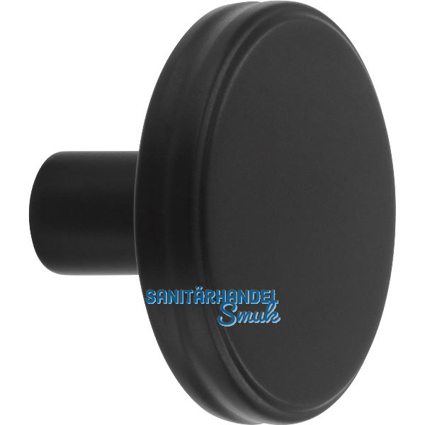 Knopf Isis � 35 mm, Tiefe 24 mm, Zinkdruckguss schwarz matt