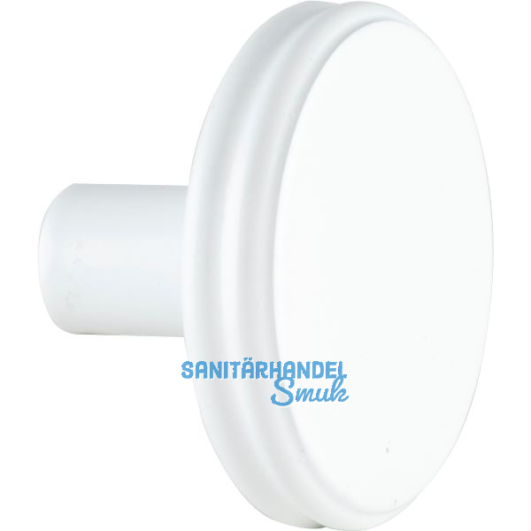 Knopf Isis � 35 mm, Tiefe 24 mm, Zinkdruckguss wei� matt