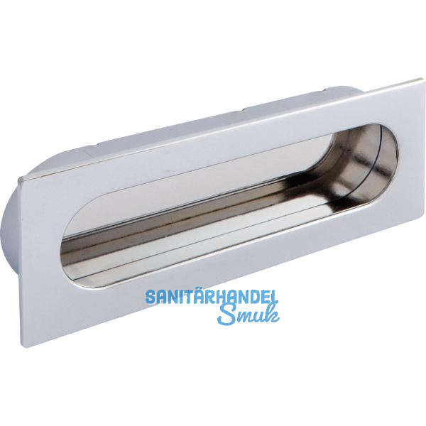 Muschelgriff Azan Breite 125 mm, Einlassma� 121 x 39 mm, ZN verchromt poliert