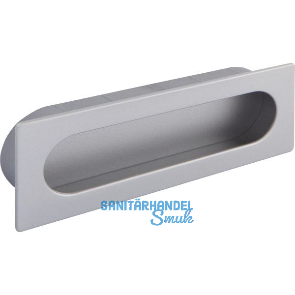 Muschelgriff Azan Breite 125 mm, Einlassma� 121 x 39 mm, ZN alufarbig