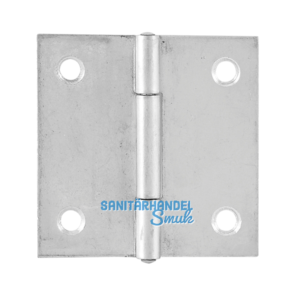 SECOTEC Scharnierband gerollt mit vernieteten Stift gerade 40X40 mm VZ SB-2 BL1