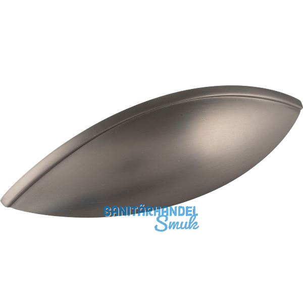 Muschelgriff Moss zum Aufschrauben, Breite 126 mm, Zinkdruckguss grau