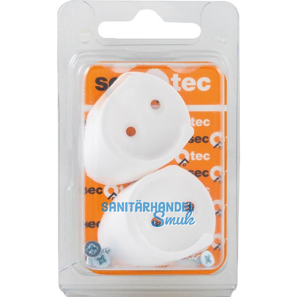 SECOTEC Schrankrohrlager rund 25 mm Kunststoff wei� SB-2 BL2