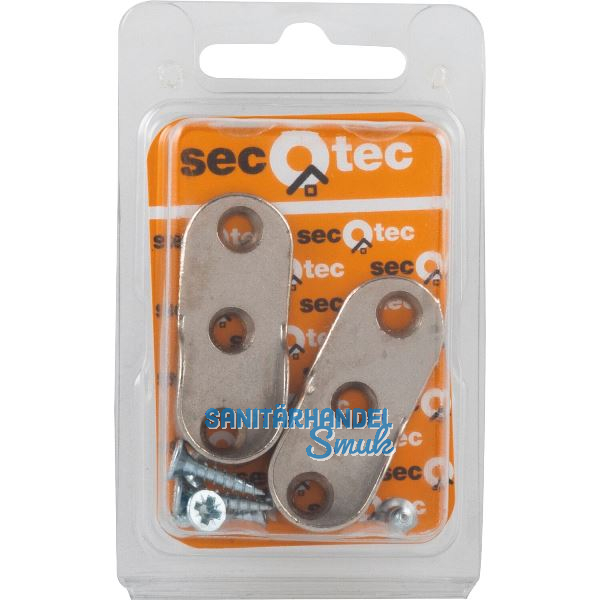 SECOTEC Schrankrohrlager oval vernickelt SB-2 BL1