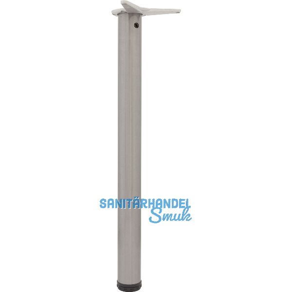 Tischfu� DM 60x700mm Edelstahleffekt, SB-Verpackt