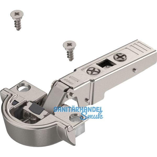 BLUM CLIP top BLUMOTION Alurahmenscharnier 95�, gerade mit Feder, Schrauben