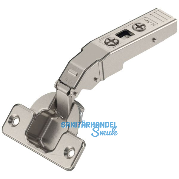 BLUM CLIP top Winkelscharnier 45� III, max. aufschlagend ohne Feder, Schrauben