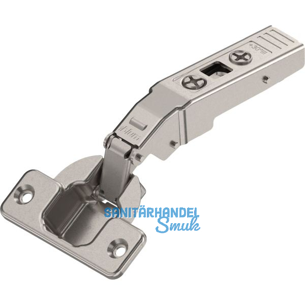 BLUM CLIP top Winkelscharnier 30� III, max. aufschlagend ohne Feder, Schrauben