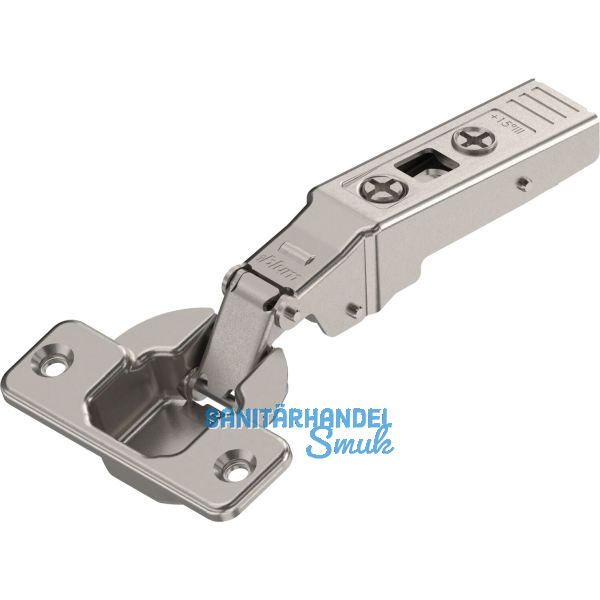 BLUM CLIP top Winkelscharnier 15� III, max. aufschlagend ohne Feder, Schrauben