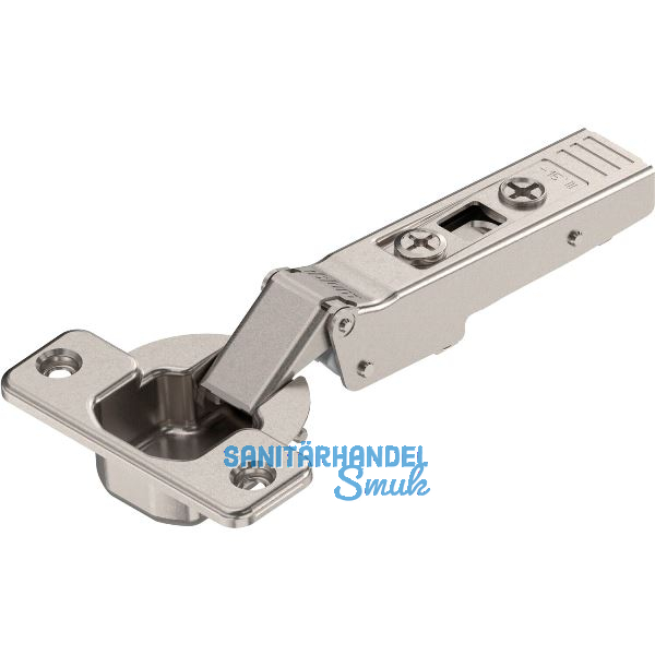 BLUM CLIP top Winkelscharnier -15� III, max. aufschlagend ohne Feder, Schrauben