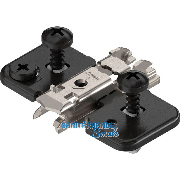 BLUM CLIP ONYX Exzenter Kreuzmontageplatte, Stahl, EXPANDO, Distanz 0 mm