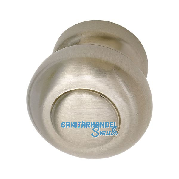 Endkappe Stil mit Gewindestift und KSmuffe, Zamak Edelstahl Effekt