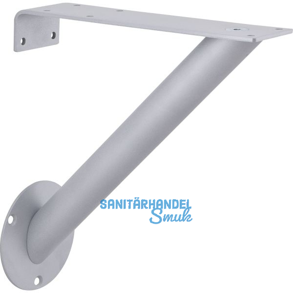 Konsole RAK schr�g � 30 mm, H�he 220 mm, Tiefe 210 mm, Stahl alufarbig