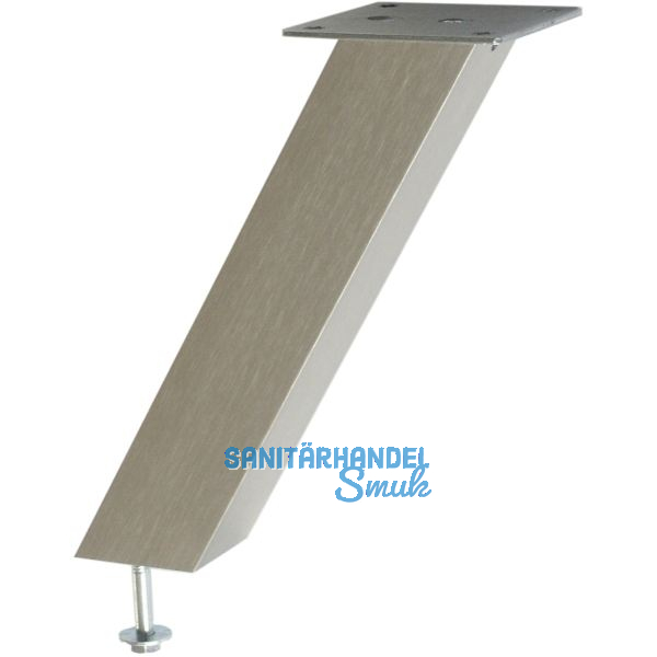 Barkonsole Capri 50 x 50 x 230 mm schr�g Aluminium Edelstahl Effekt