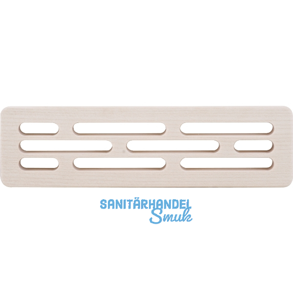 L�ftungsgitter versetzte Lochung 1000 x 80 mm Holz Buche roh