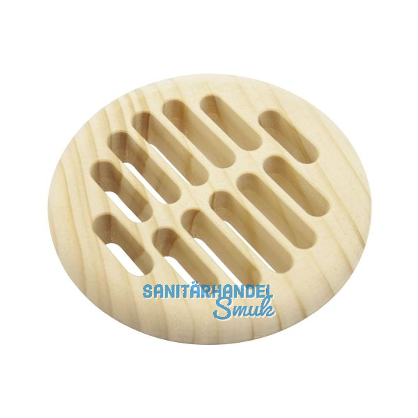 L�ftungsrosette rund 83 mm Fichte roh