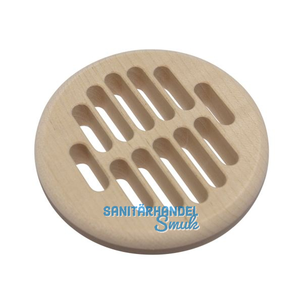 L�ftungsrosette rund 83 mm Erle roh