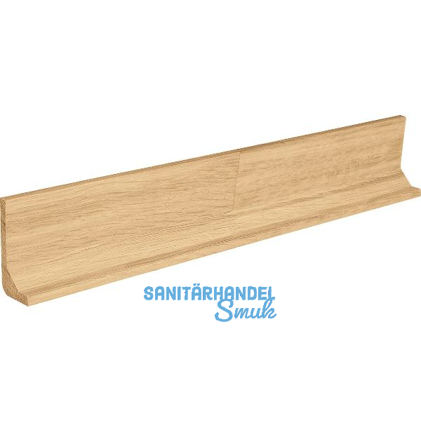 Griffmulde Holz L-Profil horizontal, L�nge 2400 mm, Eiche roh keilgezinkt