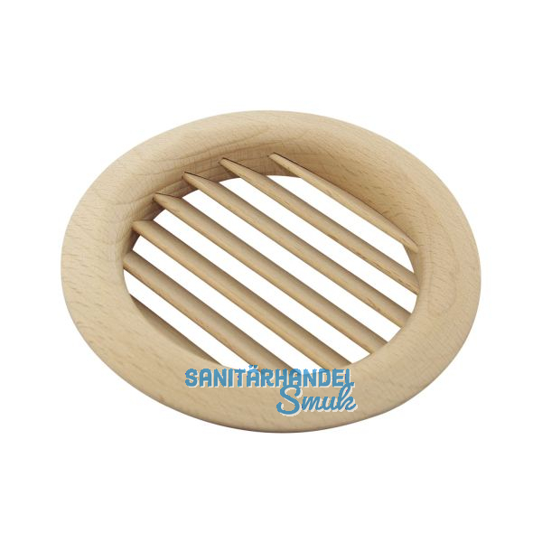 L�ftungsrosette rund 112 mm Buche ged�mpft roh