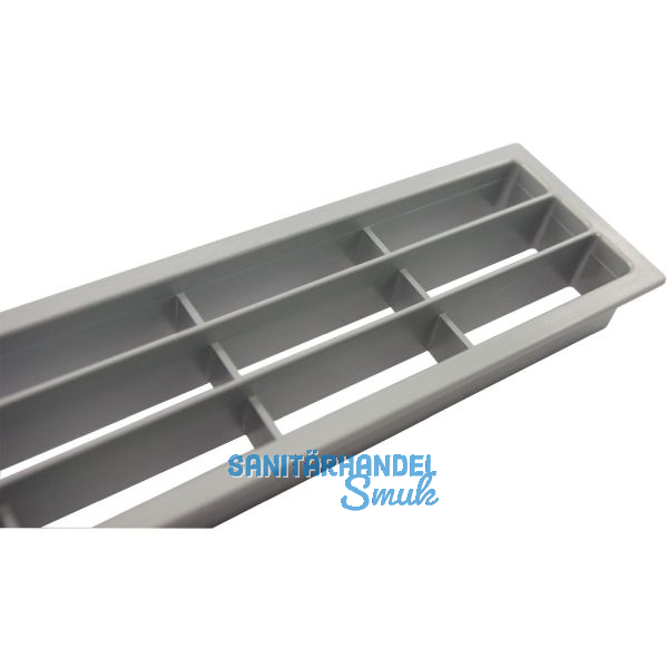 L�ftungsgitter 458 x 65 mm Kunststoff Silber