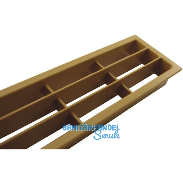 L�ftungsgitter 458 x 65 mm Kunststoff Eiche hell