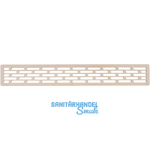 L�ftungsgitter 555 x 80 mm Holz Eiche roh