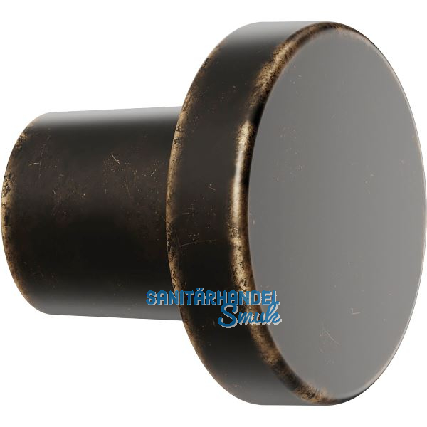Knopf Dot � 30 mm, Tiefe 26 mm, Zinkdruckguss braun antik