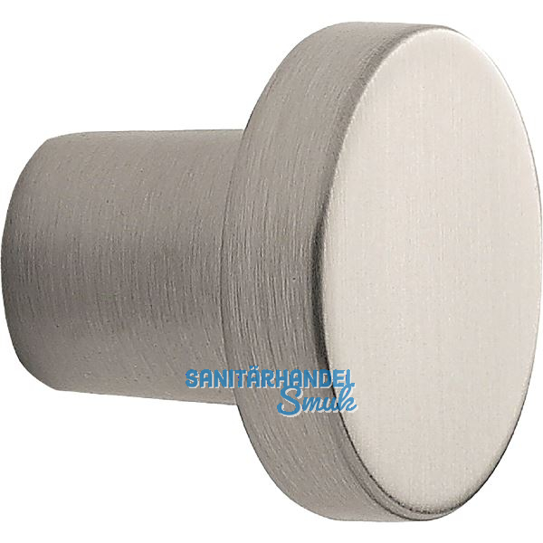 Knopf Dot � 30 mm, Tiefe 26 mm, Zinkdruckguss Edelstahl Effekt